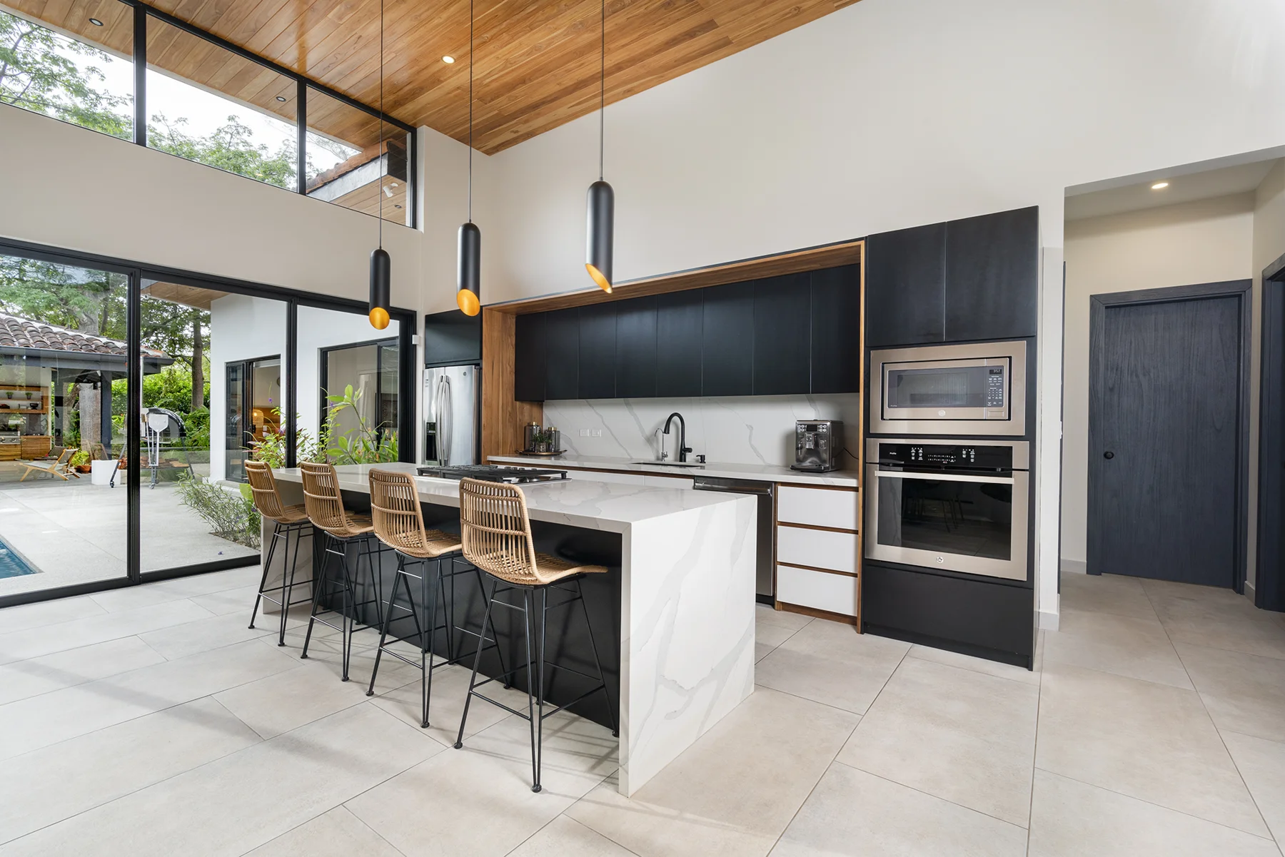 Kitchen island and timber cabinetry at RG69